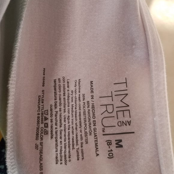 Mint & White Striped 3/4 Sleeve Top - Picture 4 of 4